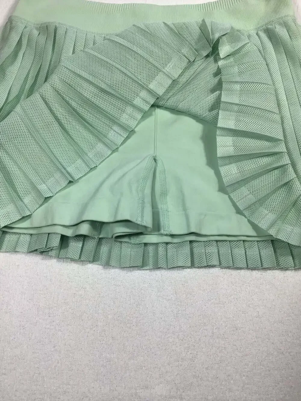 FP Movement Rally Pleated Mesh Miniskort M/L Mint Green Sporty Athletic - Picture 7 of 11